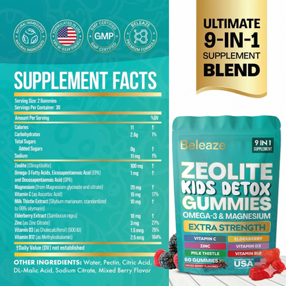 Beleaze Detox Gummies – Plant-Based Gelatin