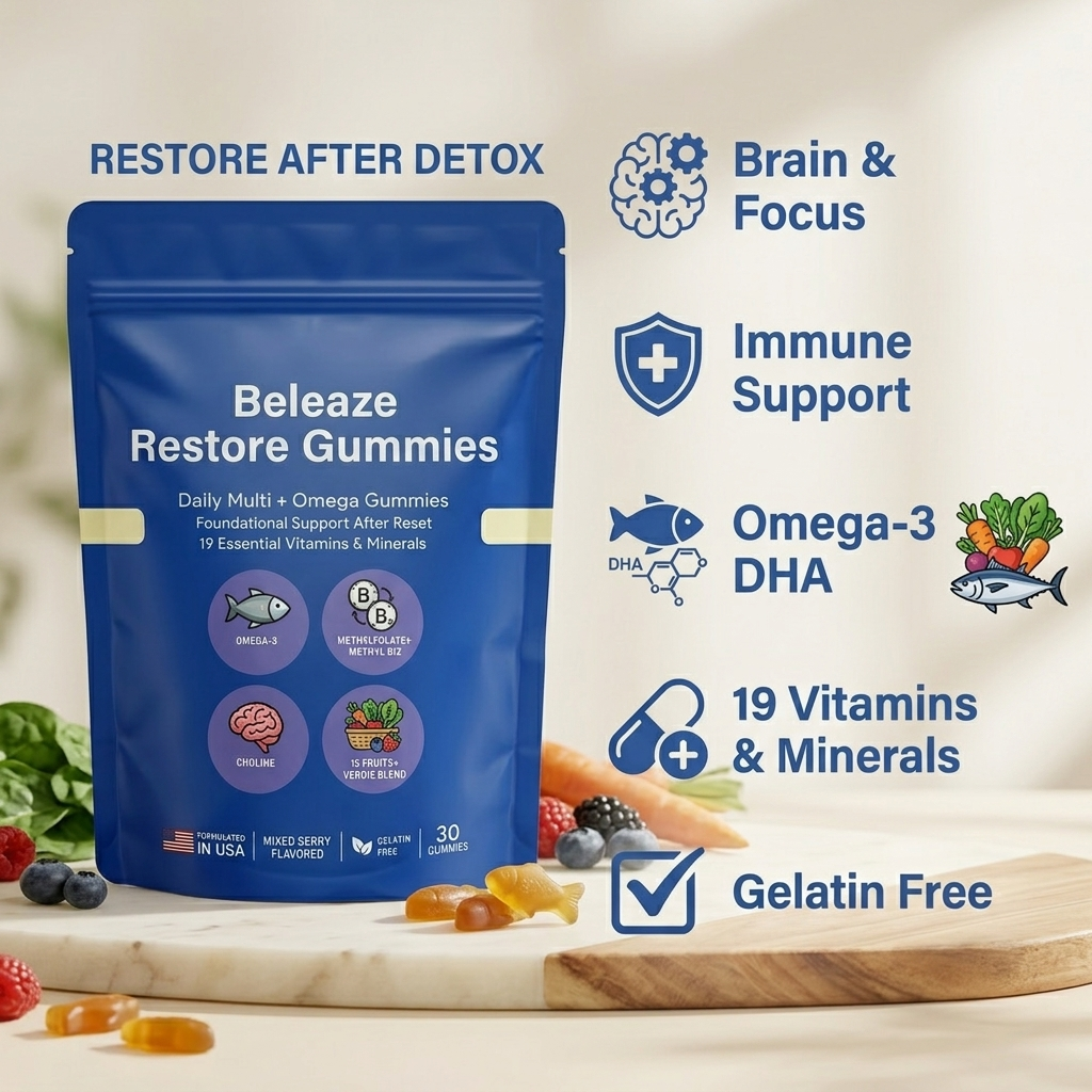 Beleaze Restore Gummies - Detox Step 2