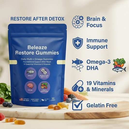 Beleaze Restore Gummies - Detox Step 2